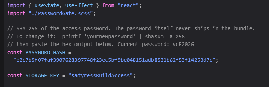 meph0stophilis's tweet photo. on the threehalves arg - as already discovered by @/ToastedFauna, you can find both the hidden page 'BuildProgress' and the password to access it in 'PasswordGate.js' (i'm on firefox and found this in the debugger menu) #threehalves https://t.co/C40uBc6ySm