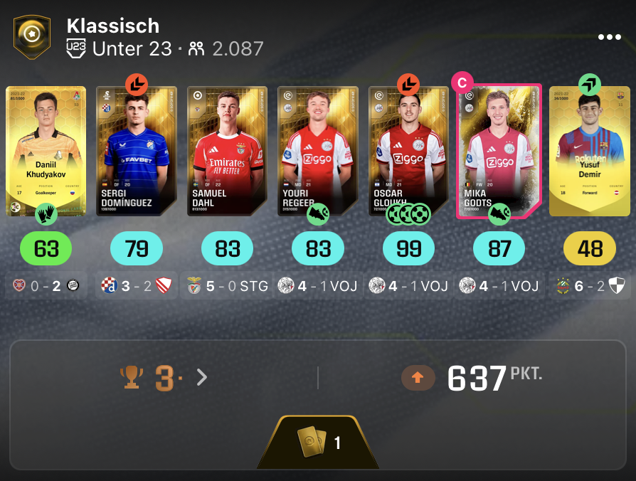 Mika_B04's tweet photo. @Sorare @soraresupport 

Its really hard to promote your game if this is a Reward for a Podium.

3€ for finishing above 2084 Users... cmon. You can't be serious this is not a Tier-1, Star however you want to call it... https://t.co/c4RYfBINZG