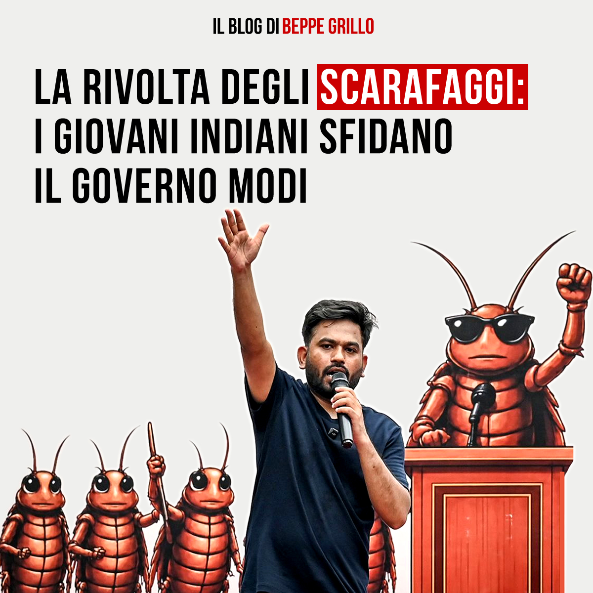beppe_grillo's tweet photo. È così che nascono i movimenti dal basso, in silenzio, e arrivano in alto quando nessuno se li aspetta.
“Cosa succederebbe se tutti gli scarafaggi si unissero?” https://t.co/qk4ab6KFgv https://t.co/6TMzUiBo1d