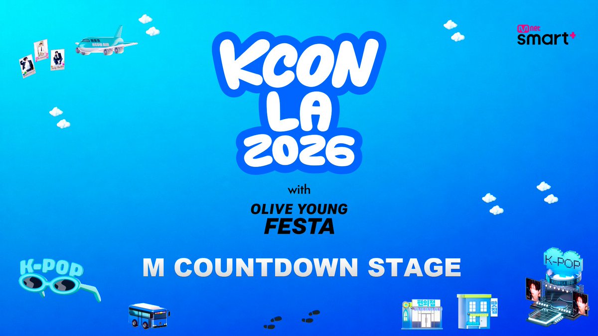 MnetJP_Ch's tweet photo. ˗ˏˋ お知らせ📢 ˎˊ˗

8/15-17(JST)開催
#KCONLA2026

M COUNTDOWN STAGEの
Mnet Smart+ライブ配信が決定！

配信チケットは好評販売中💫ˊ˗

詳しくはこちら
🔗 https://t.co/RzXc72M7Nf

< DAY1 >
NCT 127 / KickFlip / SANTOS BRAVOS / TREASURE / &TEAM / H//PE Princess / KO1KEYZ / Wanna One / WING

< DAY2 >
ZEROBASEONE / ILLIT / izna / P1Harmony / TAEYONG (from NCT) / YEONJUN / MODYSSEY / Anderson .Paak

< DAY3 >
TOMORROW X TOGETHER / ALLDAY PROJECT / ALPHA DRIVE ONE / JO1 / MEOVV / EVAN / NEXZ / RESCENE / WING

Let's #KCON
