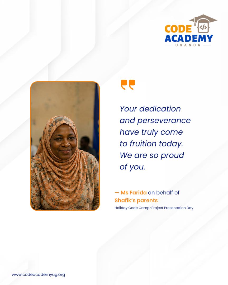 code_academy_ug's tweet photo. Their commitment is finally paying off! Proud to see our students turning hard work into real technical skills
August Code Camp starts next month!
Secure your child's spot by August 20th: https://t.co/DvFJEa4WMD
#CodeCamp #projectbasedlearning https://t.co/VHWn0GoJKO