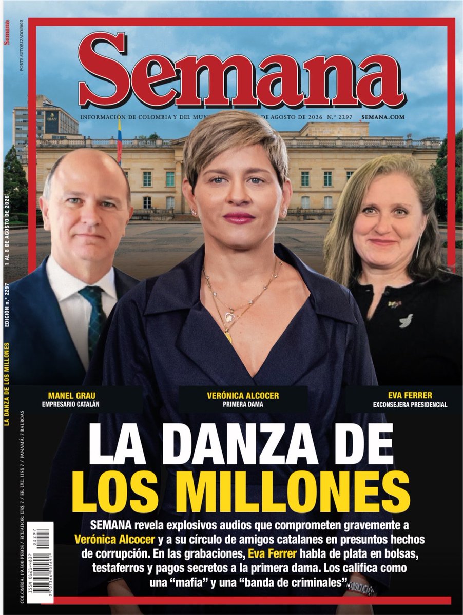 YesidLancheros's tweet photo. SEMANA revela explosivos audios que comprometen gravemente a Verónica Alcocer y a su círculo de amigos catalanes en presuntos hechos de corrupción: “Mafia, banda de criminales” https://t.co/EEuXdmIVBP https://t.co/87YCFxQg0g