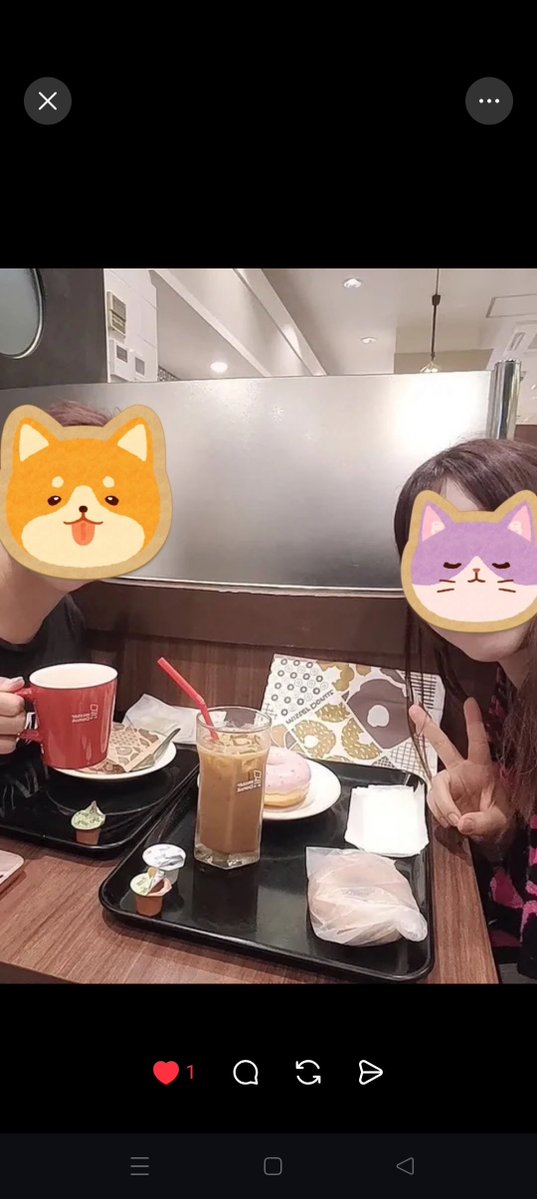 hulamayu's tweet photo. 門前仲町でルナカラ〜🎤1時間あっという間💖ミスドでドーナツ2次会🍩♫#NOMUSICNOLIFE https://t.co/25VV4XTj7F