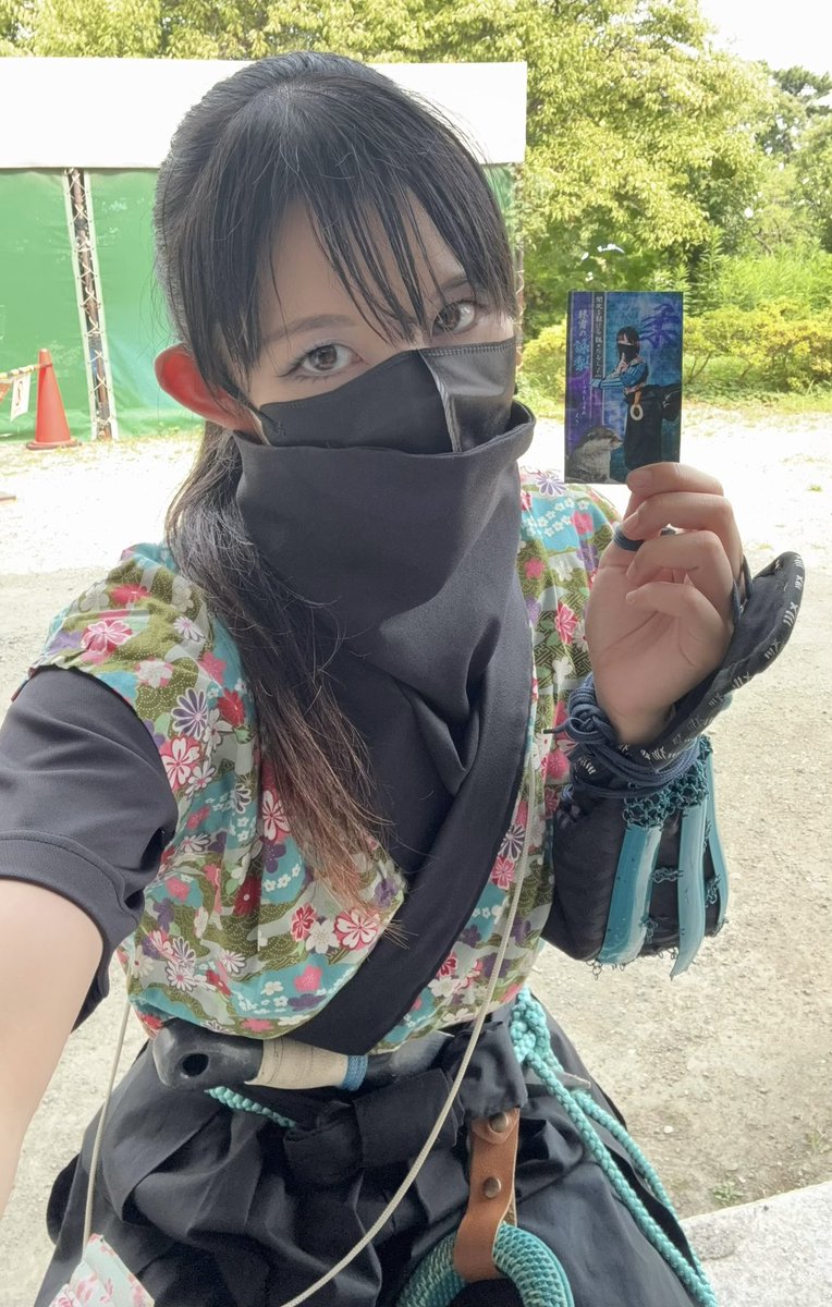 ERI_FUMA_'s tweet photo. 8月最初のおもてなし忍者でした🥷

まずは一勝☀️
遊びに来ていただいた皆さまありがとうございました〜

それぞれ持っていますので忍者カード貰っていってくださいな

 #相州乱破衆  #風魔忍者 https://t.co/vqWLOJpJiY