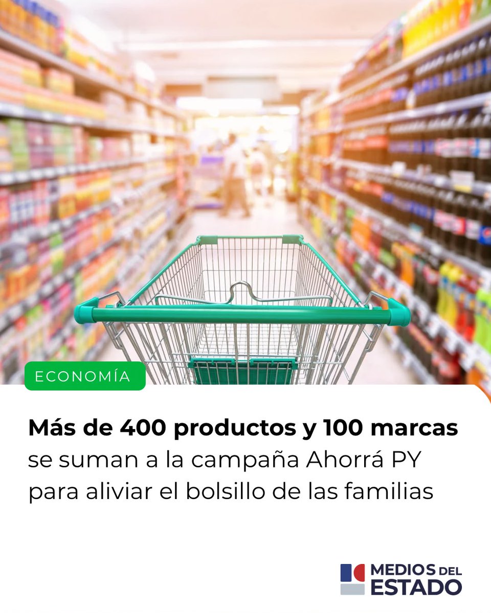rnpy920am's tweet photo. Ahorrá PY reúne a 100 marcas con descuentos en más de 400 productos del 1 al 16 de agosto

LEÉ ➕
https://t.co/9G5CTm0kkM https://t.co/iciGuCqQO4