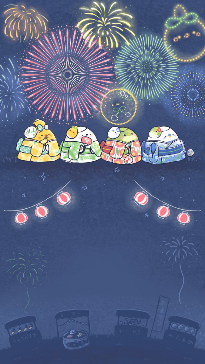 hana_cotor's tweet photo. 8月のカレンダーだよ（・▴・）
良かったら保存して使ってね🎆

#壁紙配布
#花火の日 https://t.co/Ti5IdRIWn9