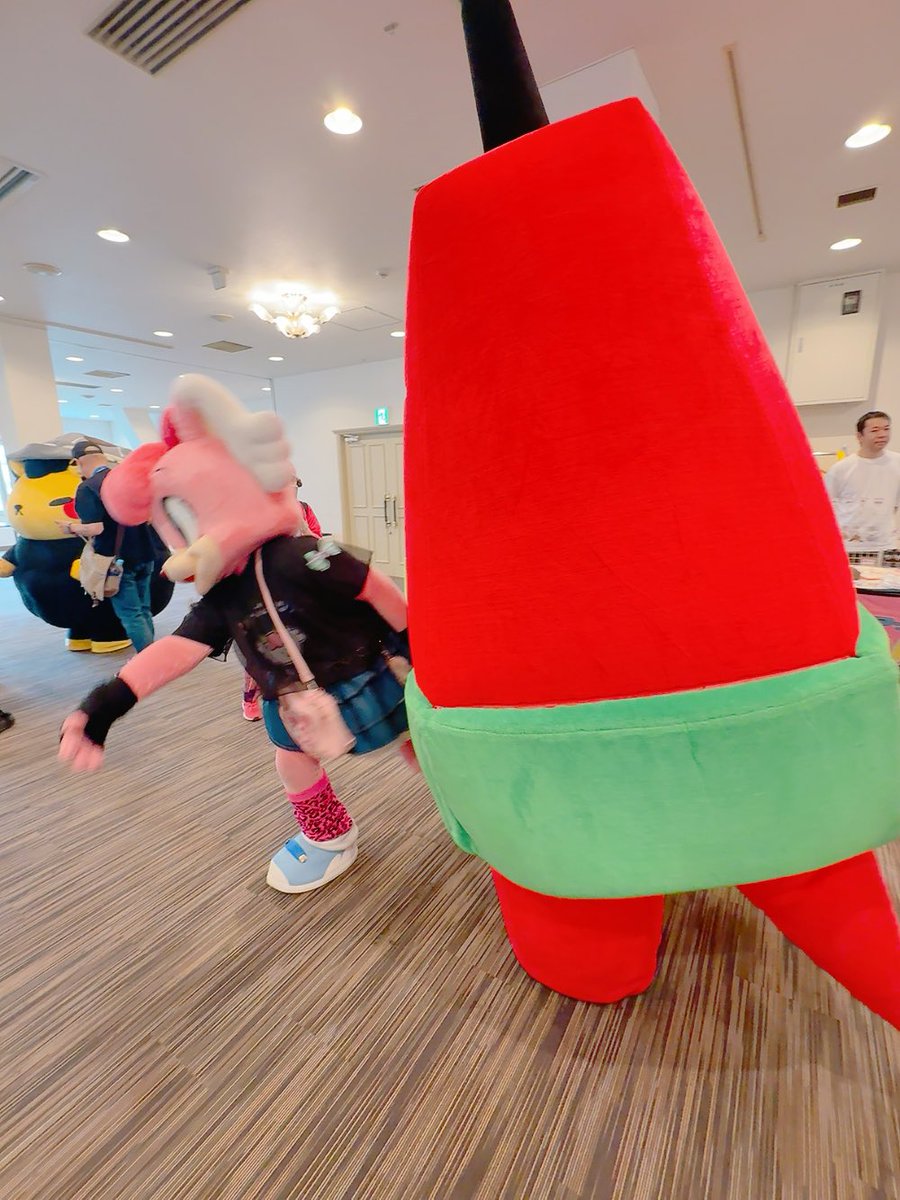 norichin19's tweet photo. やっぱりテレビ父さんって優しいのに強くてー🗼
相撲を挑んだエイルちゃむはふっとんじゃった🥹

#もみじちゃんお誕生日会2026 
#エイル・ルネット https://t.co/k8ByLbuyp2