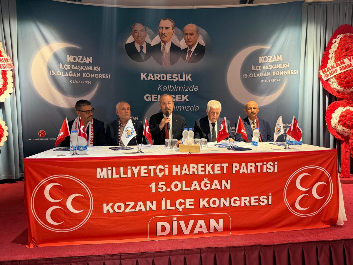 CemTutsoy's tweet photo. 📍Kozan

MHP Afyonkarahisar Milletvekilimiz Mehmet Taytak'ın Divan Başkanlığını yaptığı MHP Kozan İlçe Başkanlığımızın 15. Olağan Kongresi'ne; MHP MYK Üyemiz Mustafa İzgioğlu, MHP Adana İl Başkanımız Hakan Yıldırım, MHP İlçe Başkanlarımız, Kozan, Sarıçam ve Karaisalı Belediye Başkanlarımız, Belediye Meclis Üyelerimiz, Taşmedreseli Ağabeylerimiz, Ülkü Ocakları Kozan İlçe Başkanımız, Türkiye Kamu-Sen Adana İl Temsilcimiz ve bağlı Şube Başkanlarımız ile birlikte katıldık.

MHP Kozan İlçe Başkanı seçilen Yusuf Seymen'e başarılar diliyor, görevi devreden Şerif Köşeli'ye bugüne kadar vermiş olduğu emek ve hizmetlerinden dolayı teşekkür ediyoruz.