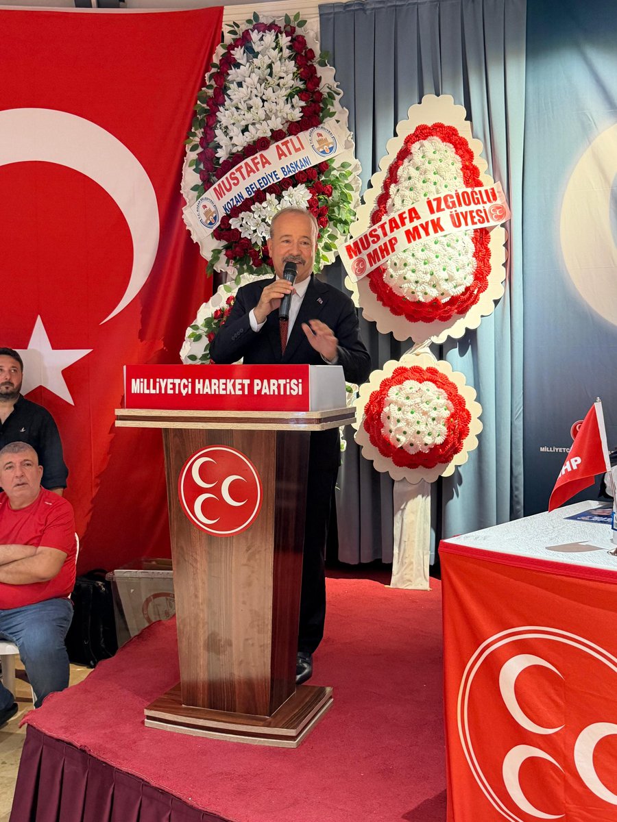 CemTutsoy's tweet photo. 📍Kozan

MHP Afyonkarahisar Milletvekilimiz Mehmet Taytak'ın Divan Başkanlığını yaptığı MHP Kozan İlçe Başkanlığımızın 15. Olağan Kongresi'ne; MHP MYK Üyemiz Mustafa İzgioğlu, MHP Adana İl Başkanımız Hakan Yıldırım, MHP İlçe Başkanlarımız, Kozan, Sarıçam ve Karaisalı Belediye Başkanlarımız, Belediye Meclis Üyelerimiz, Taşmedreseli Ağabeylerimiz, Ülkü Ocakları Kozan İlçe Başkanımız, Türkiye Kamu-Sen Adana İl Temsilcimiz ve bağlı Şube Başkanlarımız ile birlikte katıldık.

MHP Kozan İlçe Başkanı seçilen Yusuf Seymen'e başarılar diliyor, görevi devreden Şerif Köşeli'ye bugüne kadar vermiş olduğu emek ve hizmetlerinden dolayı teşekkür ediyoruz.