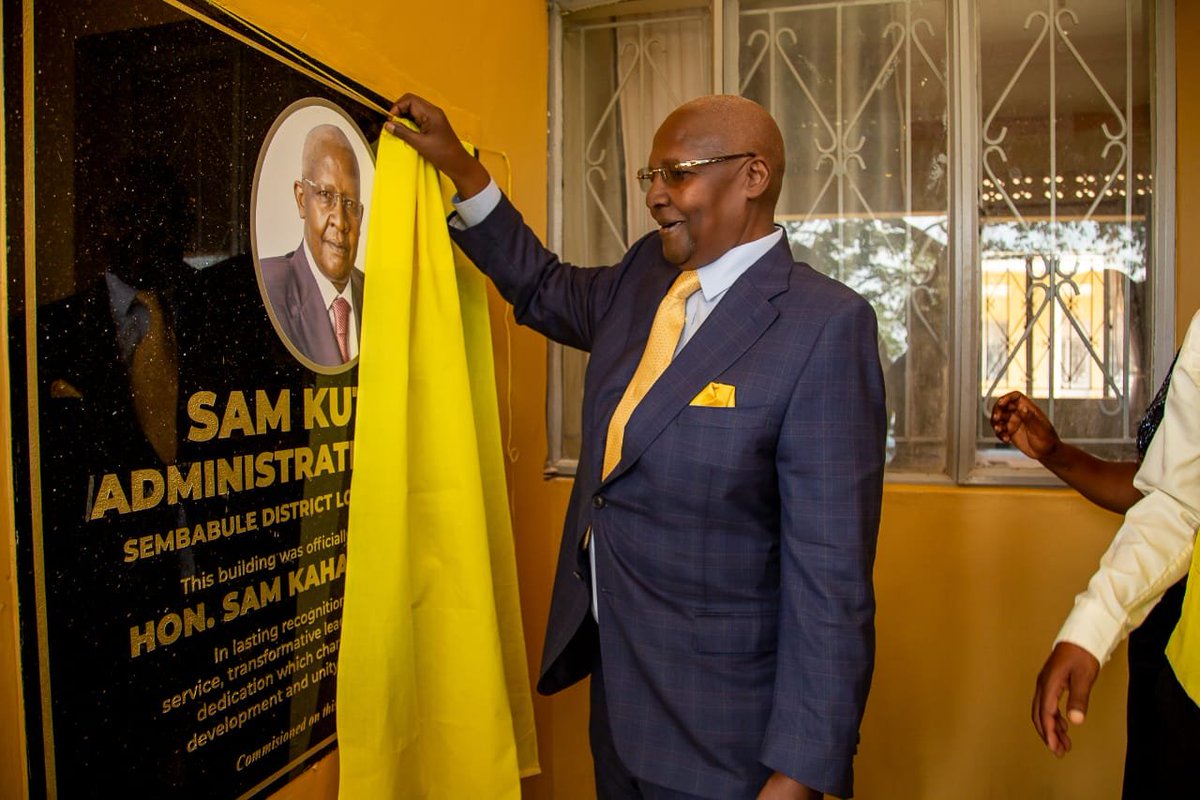SMusherure's tweet photo. Yesterday, we held a thanksgiving ceremony in honor of Hon. Sam Kutesa's inspirational service and outstanding contributions to Sembabule District.

We are deeply humbled by the love, goodwill, and unwavering support that the people of Sembabule continue to show him.

In recognition of his remarkable contributions to Sembabule District and Uganda, the District Council and leadership dedicated a street and the District Administration Block in his name.

May his passionate service to his people and to our country continue to inspire us all to work towards the transformation and prosperity of our people and our nation.