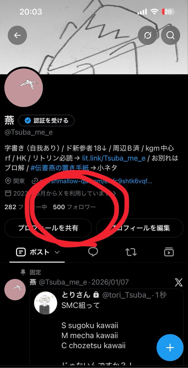 Tsuba_me_e's tweet photo. 少し遅くなりましたが、フォロワー様500人ありがとうございます‼️ https://t.co/YLD9gWemrY