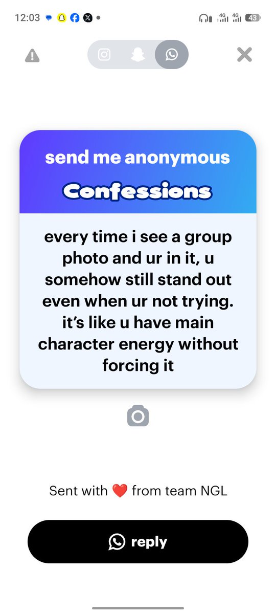 Lovemathsporn's tweet photo. I told my WhatsApp contacts to send me anonymous message 🤯 follow me because messege choke #anonymousmessage #alili https://t.co/tfoRzFnLny
