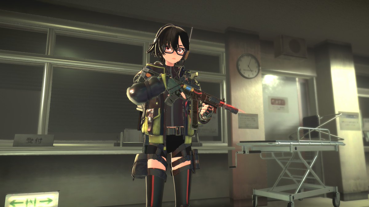 Keraliddell's tweet photo. アノマリスのデモ版が出てたのでサクッと遊んでみた。和製TPSで女の子が銃で化け物を撃つゲームなので萌えミリ好きの私は歓喜。銃のカスタムとかシステムは面白いけど操作感が少しもっさりしているのが不安要素か。あと装備品とは別で外見を変えられて眼鏡があるので満点です。 https://t.co/hkkjGgR2un