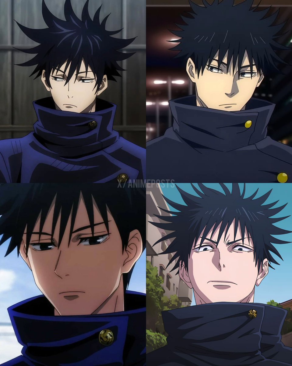 animeposts's tweet photo. Megumi’s evolution https://t.co/t9mLyFQfSs