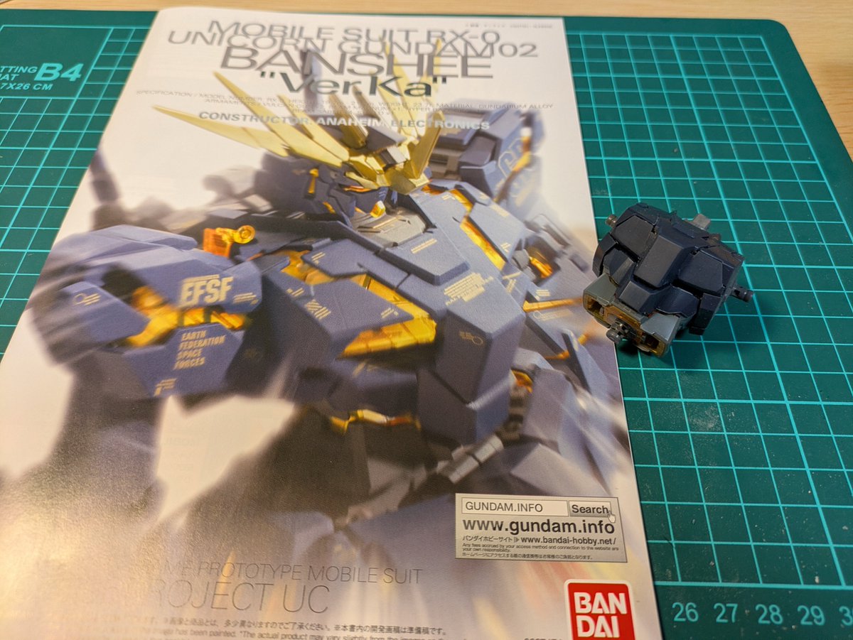 Ryo_06_2's tweet photo. 夏休みスタート
まずはMGバンシィ
ヒケを消したら質感上がりました
#ガンプラ https://t.co/v4P4pDizka