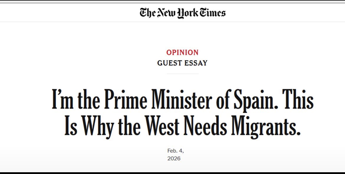 StandWith_IL's tweet photo. Antisemites are scapegoating Israel again, claiming it’s behind Spain-Morocco tensions, but Israel gains nothing. Spain’s far-left PSOE pushes open borders for future voters, trailing at ~27% in polls. Its PM wrote why “the West needs migrants.” It’s domestic politics. https://t.co/sowqXoTngg