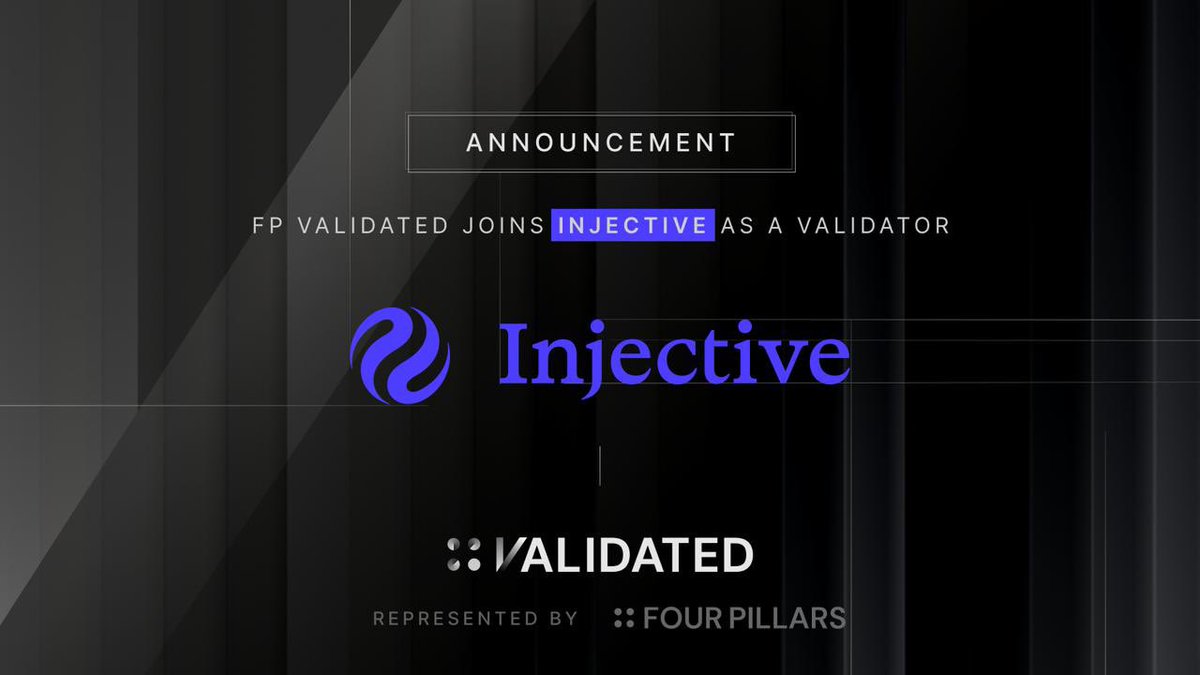 FPvalidated's tweet photo. : : [New Network Onboarding]

FP Validated has officially joined the Injective(@injective) validator set!

Backed by institutional-grade infrastructure, we look forward to supporting Injective as it enters its next phase of growth 💪👇 https://t.co/EzHXS5qfQW