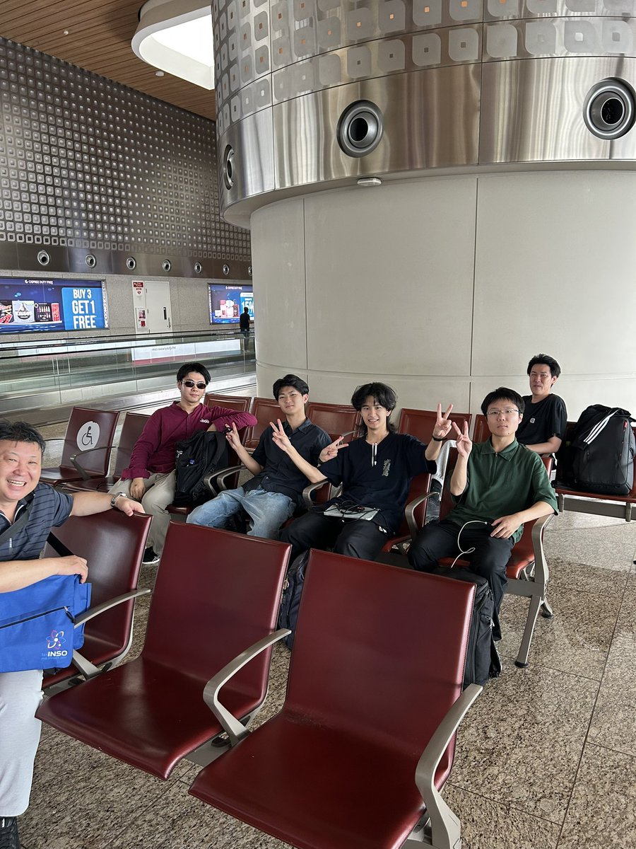 InsoJapanTeam's tweet photo. まもなくムンバイ出発

#国際原子力科学オリンピック #日本代表 #高校生 #INSO #INSO2026 #TeamJapn #NuclearOlympiad https://t.co/QaRBCEZeOs