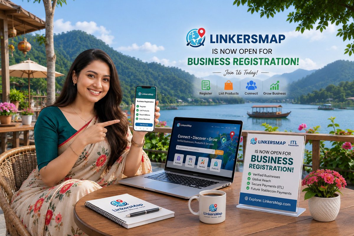 chtmoy31's tweet photo. Step into the future with LinkersMap. Register your business, reach verified customers, strengthen your digital presence, and explore limitless growth opportunities through innovation, trust, and global connectivity. #InterLink #ITLG #ITL #InterLinkFoundation https://t.co/G8gCvKOrrO
