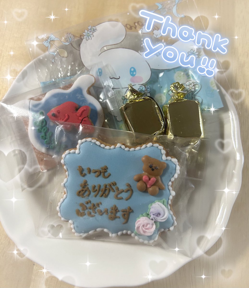 itachika_san's tweet photo. 会社の���に頂いた☺️
凄く可愛いので保存😆

こちらそいつもありがとうなのに…💕 https://t.co/Vf0afIX0rf