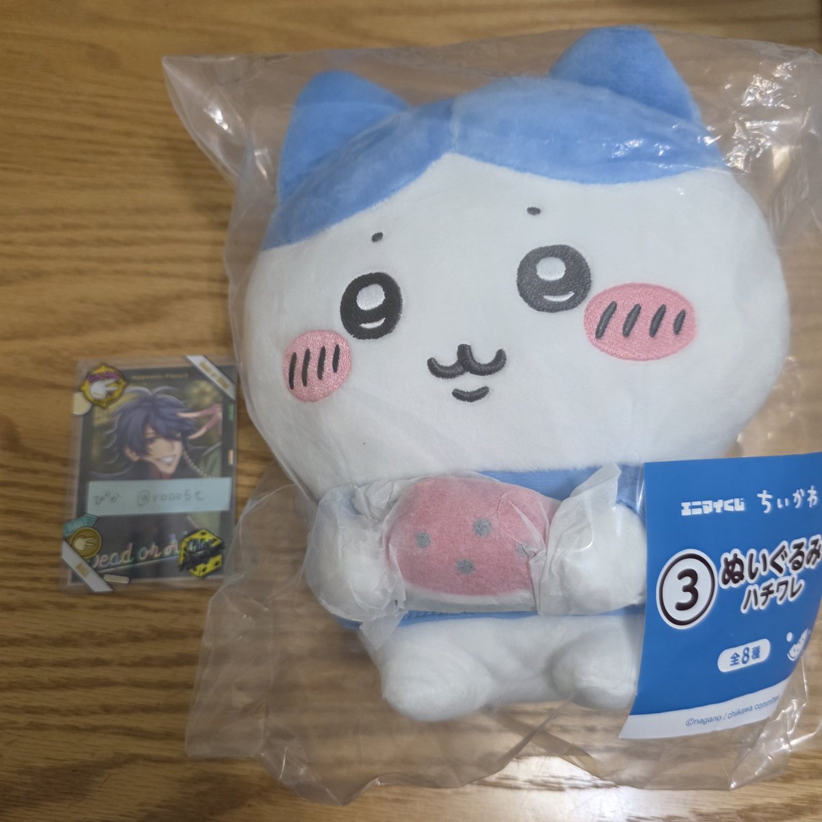 rooo5t's tweet photo. @1 交換 ちいかわ エニマイくじ 

譲：3  ハチワレ ぬいぐるみ

求： 17 レトロコップセット ハチワレ ラッコ

大阪手渡しのみ
お渡し時間固ツイ参照 https://t.co/mftXSIKv0N