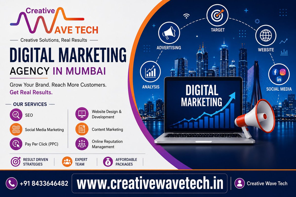 creativewavetec's tweet photo. Digital Marketing Agency in Mumbai | Creative Wave Tech https://t.co/sivRDlMVQY
