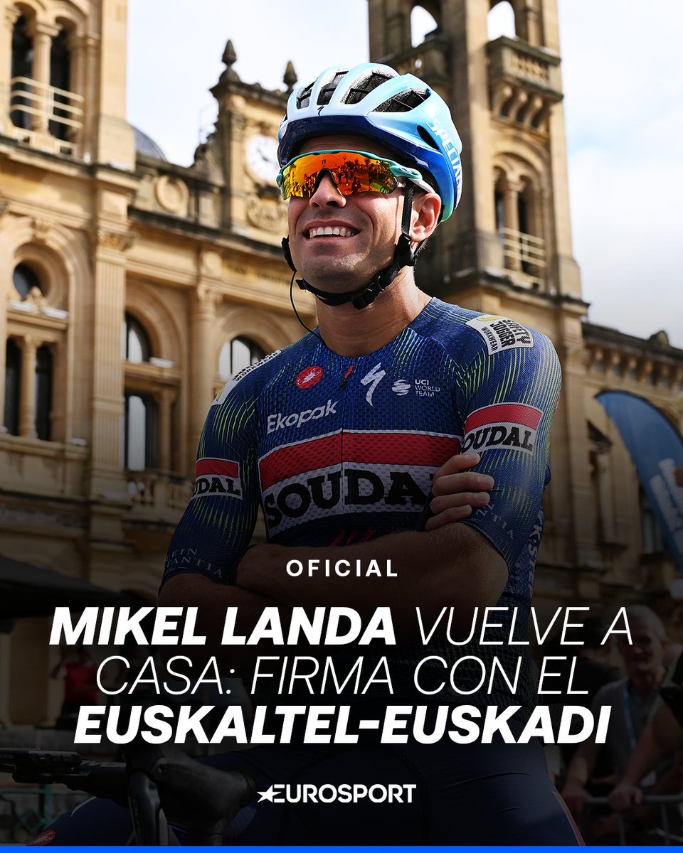 Eurosport_ES's tweet photo. 🫂 El Landismo cambia de colores.

🚴 Mikel Landa regresa al Euskaltel-Euskadi y firma para 2027 y 2028 https://t.co/UiIM5w3qHV