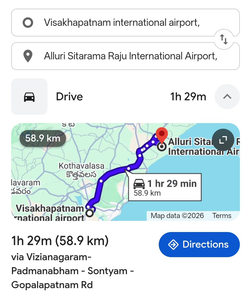 sameerNo9's tweet photo. Why telangana has only one airport? Don't we deserve one more? @AAI_Official

Any updates on Mamnoor airport #warangal @RamMNK

-If you really think distance, radius matters between each airport.
Look at this⬇️ how Andhra built this many airports? https://t.co/ZgwAG1ixPl