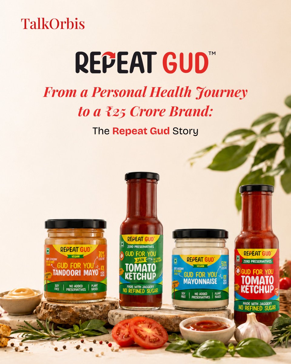 talkorbis's tweet photo. Founder Isha Jhawar turned a personal challenge into a purpose-driven brand. From 172 product trials to building Repeat Gud, her journey reflects resilience, consistency, and trust.

Read the full story:
https://t.co/mUQRqWn9tR

#TalkOrbis #RepeatGud #FounderStory #BrandStory https://t.co/ZgnbRFL2dF
