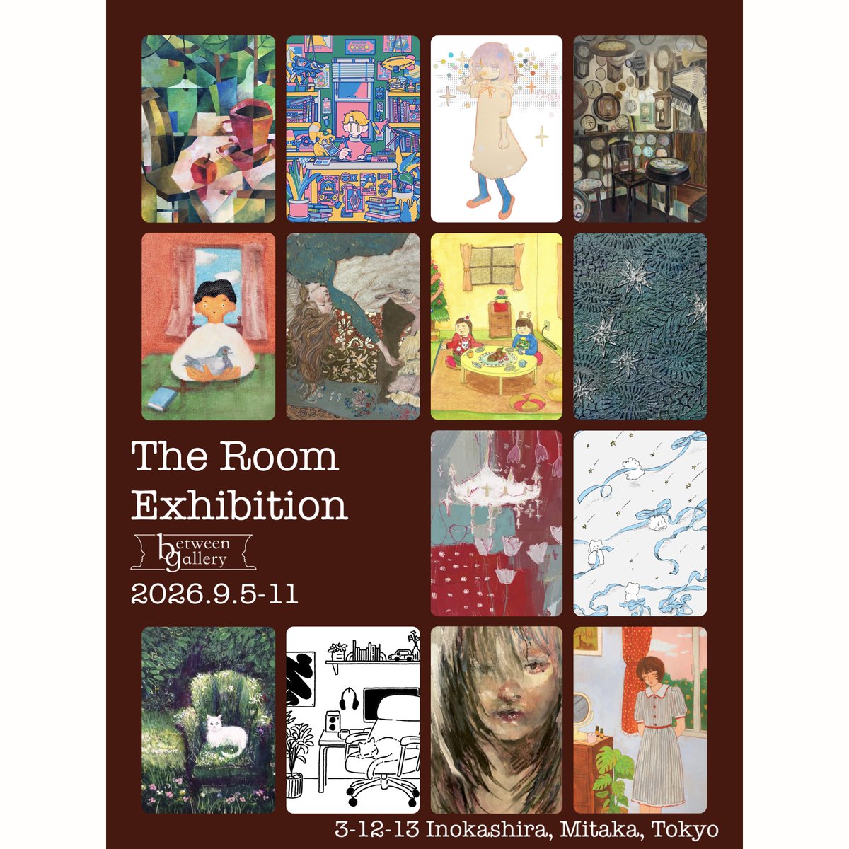tocoari's tweet photo. ☆展示のお知らせ☆

“The Room Exhibition” 
参加させていただきます🏃🏻　東京だー！

9/5(土)~11(金) ※水曜定休
11:00~19:00 初日のみ12:00~
📍between gallery

ありは9/6(日)に在廊する予定です
みなさまぜひお越しください(*^^)o∀*∀o(^^*) https://t.co/jp3ei5M6r4