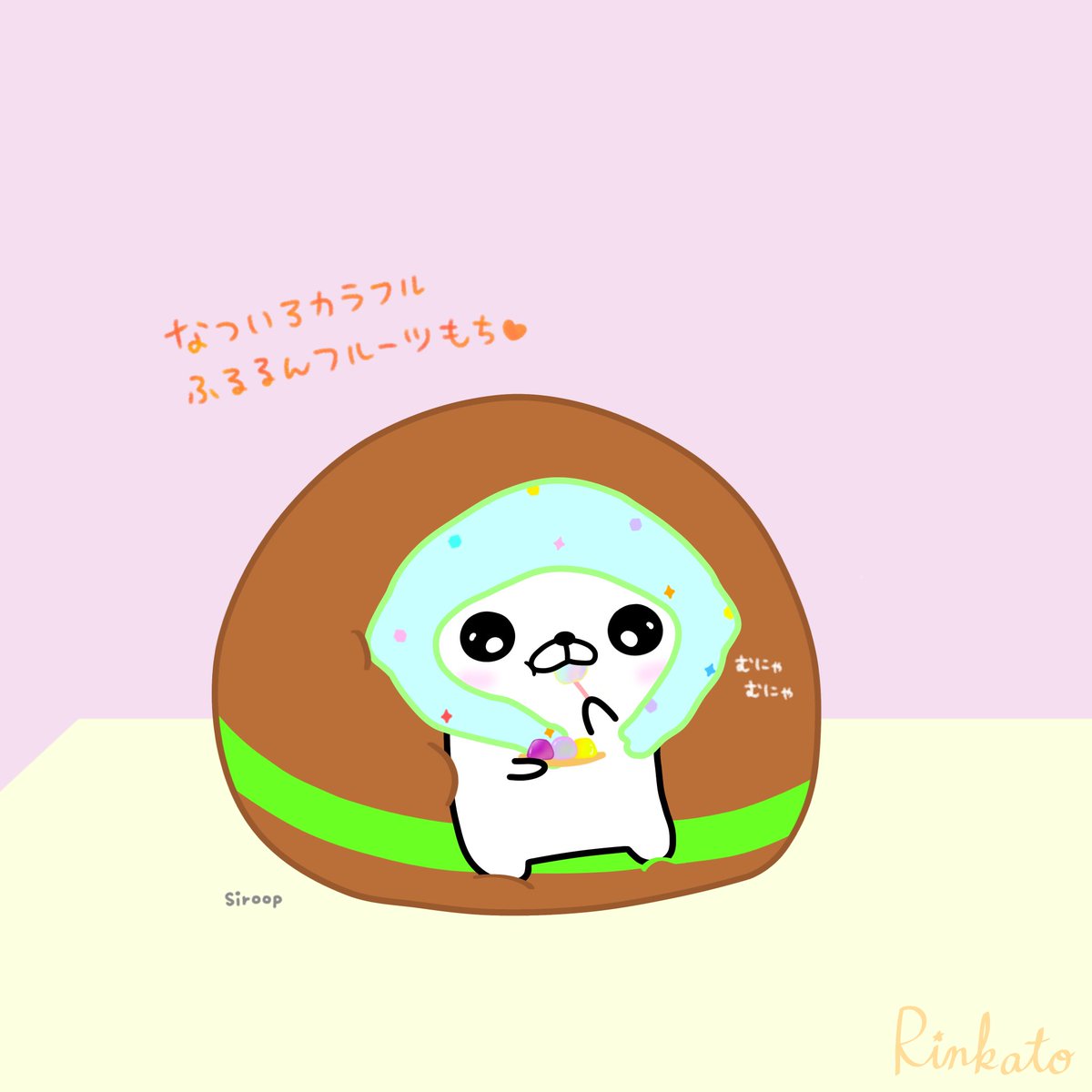 _rinkato_'s tweet photo. 夏のおすすめスイーツ
#イラスト #糖分補給も大事 https://t.co/t35CpBJNbH