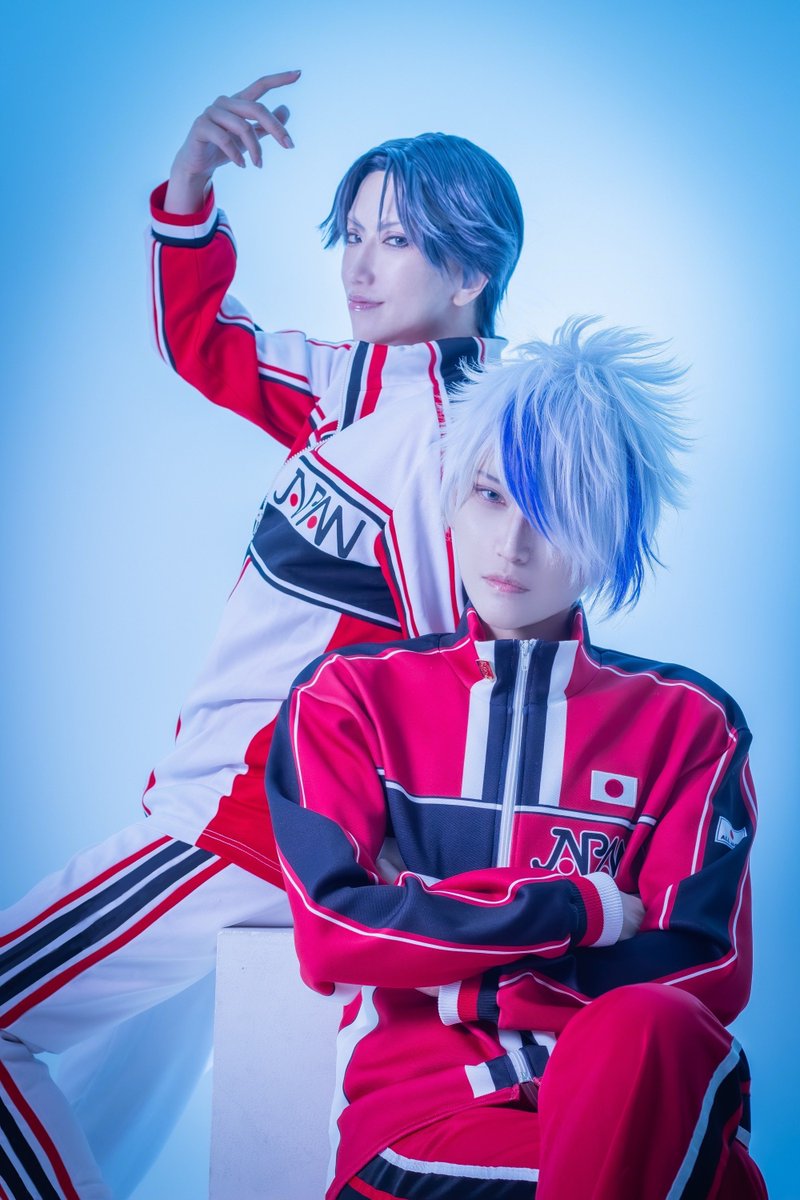 P810_x5's tweet photo. ⚠︎Cosplay🎾

　　氷帝学園 新旧部長s❄️

------------------
👑@kmbk32 
📸@adm_cos https://t.co/sxXlFPj1Cv