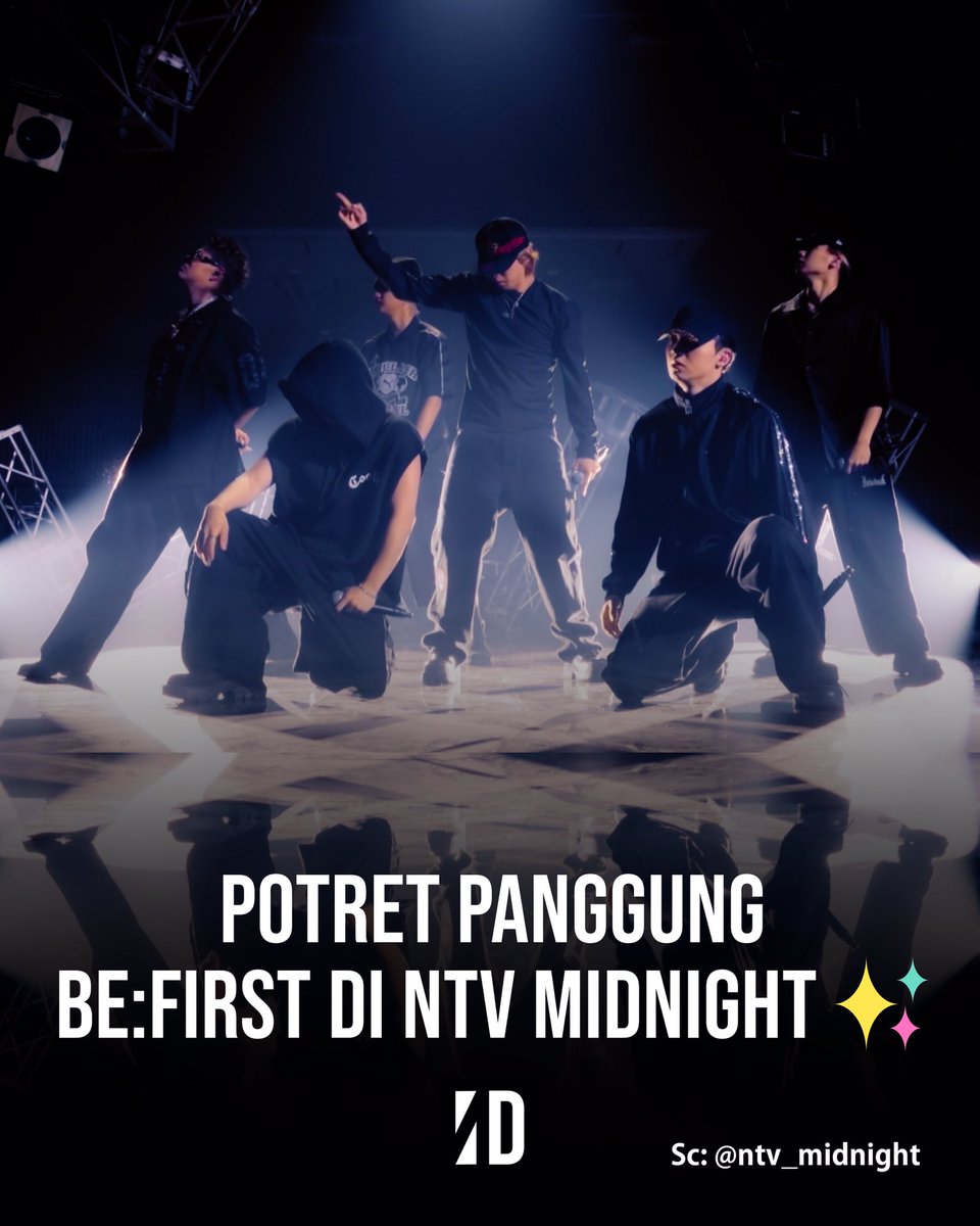 befirstbestyid's tweet photo. Foto panggung BE:FIRST dari @ntv_midnight akhirnya keluar! Di penampilan ini mereka bawain tiga lagu sekaligus! Mainstream, BE:FIRST ALL DAY, dan Missing. Tiga-tiganya berturut-turut, siapa yang gak bakal histeris coba 🔥    
#BEFIRST #BESTYINDONESIA #NTV_MIDNIGHT https://t.co/t5VD8Lb6Li