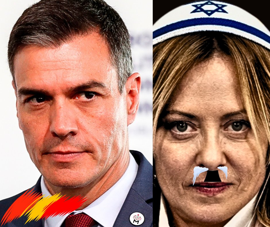 MiguelRuizCalv's tweet photo. 🚨🔥¡CON DOS PELOTAS: ESPAÑA CONTRATACA!🇪🇸🚨

El presidente de España, Pedro Sánchez, ha enviado una contundente carta a la Unión Europea en protesta por la actitud traicionera de algunos gobiernos europeos con motivo de la crisis de Ceuta, y ha pedido una reunión urgente de los ministros del Interior.

Desde nuestra posición, apoyamos esta acción de España y exigimos disculpas públicas a la fascista Meloni, tal y como ella nos atacó.

Italia se merece mucho más que Meloni, la payasa de Trump y de Israel, que nos apuñaló en el momento más difícil para contentar a sus proveedores de nieve.