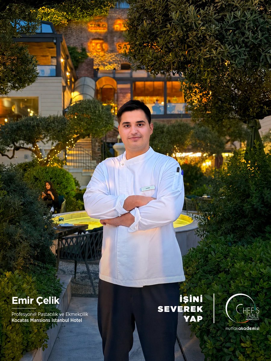 ChefsTableMutAk's tweet photo. Profesyonel Pastacılık ve Ekmekçilik Eğitimi mezunlarımızdan Emir Çelik, Kocatas Mansions Istanbul Hotel’de işe başlamıştır. Sevgili Emir Çelik’e kariyerinde bol şans ve başarılar diliyoruz. Yolu açık olsun!

#chefstablemutfakakademisi #ProfesyonelPastacılıkveEkmekçilik https://t.co/O4CNeBBFRP
