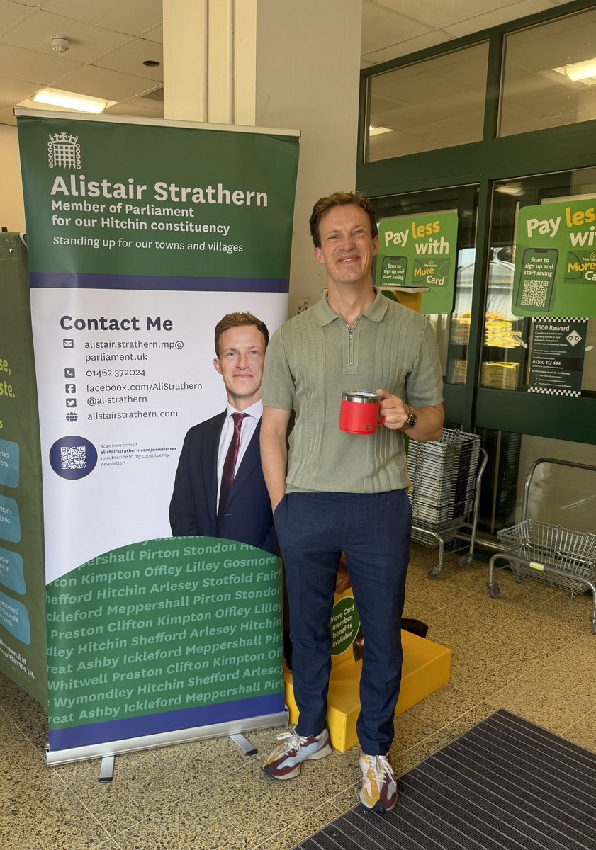 alistrathern's tweet photo. Great conversations on issues big and small at Morrisons in Shefford this morning 💬

Thank you to everyone who stopped for a chat! https://t.co/5kvhDtq3UF