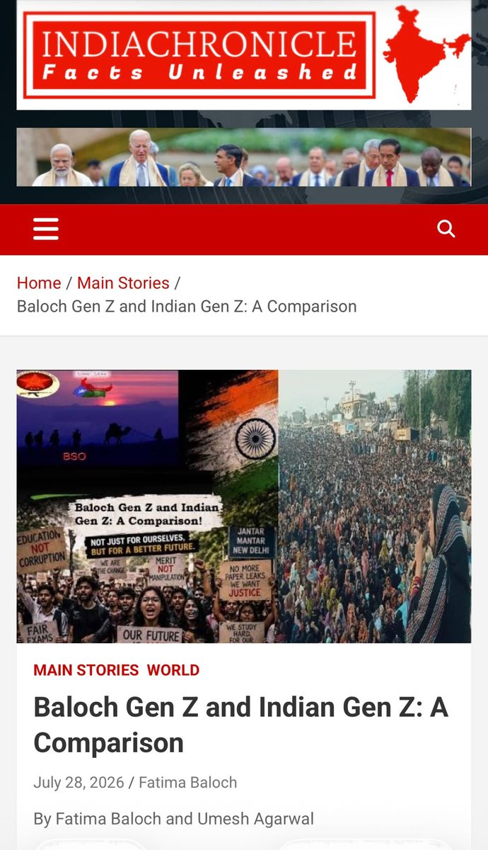 Pak_Defenders_'s tweet photo. From inventing fake personas like "Fatima Baloch" to sponsoring designated terror proxies like the BLA, Indiaโs hybrid warfare machine stands completely exposed.
No cover names or disinformation campaigns can rewrite the facts or undermine Pakistanโs stability!
#ExposeFakeAuthors https://t.co/2nSU73yB7t