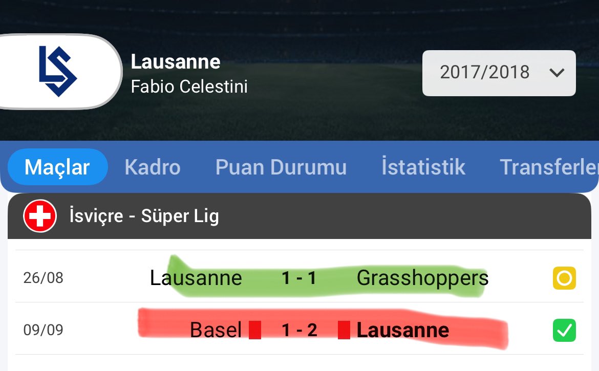 fernando_efes's tweet photo. Basel-Lausanne 1/2 -2/1
Skor 1:2-2:1 ⏳
#iddaatahminleri #iddaa https://t.co/H1qIJZVQoU