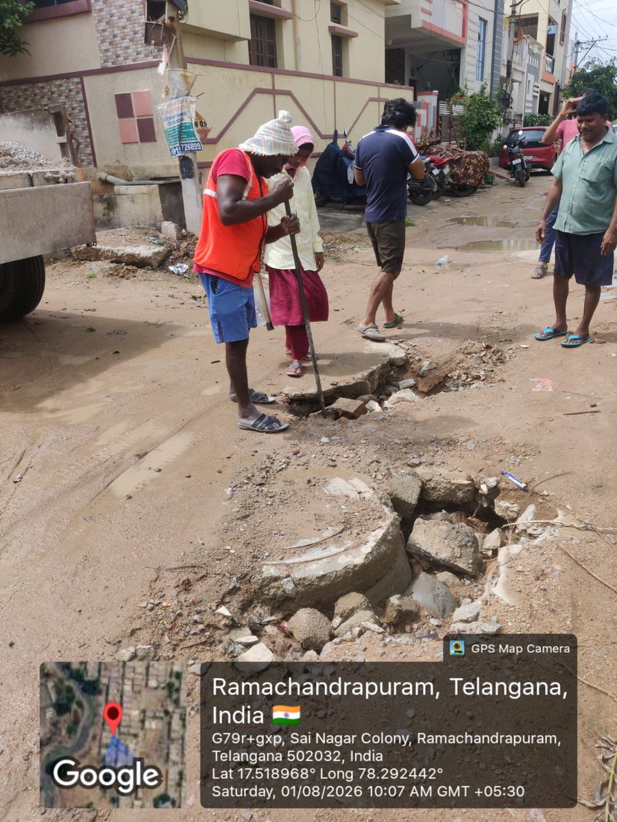 AE268269270's tweet photo. @slnma42920 @CMC_Offcl @DC_Ameenpur @revanth_anumula @GMRMLAPTC Dear citizen, attending the said complaint with our IRT team pl https://t.co/xQ2VOiq2p2