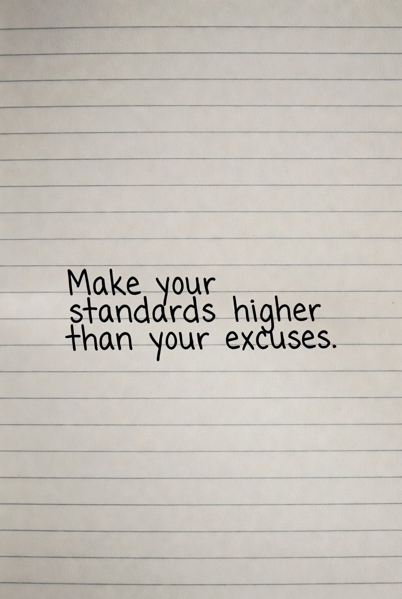 gianthologist's tweet photo. Make your standards higher than your excuses.  

Raising your standards today? 👇

#HigherStandards https://t.co/bGZM8xTGfH