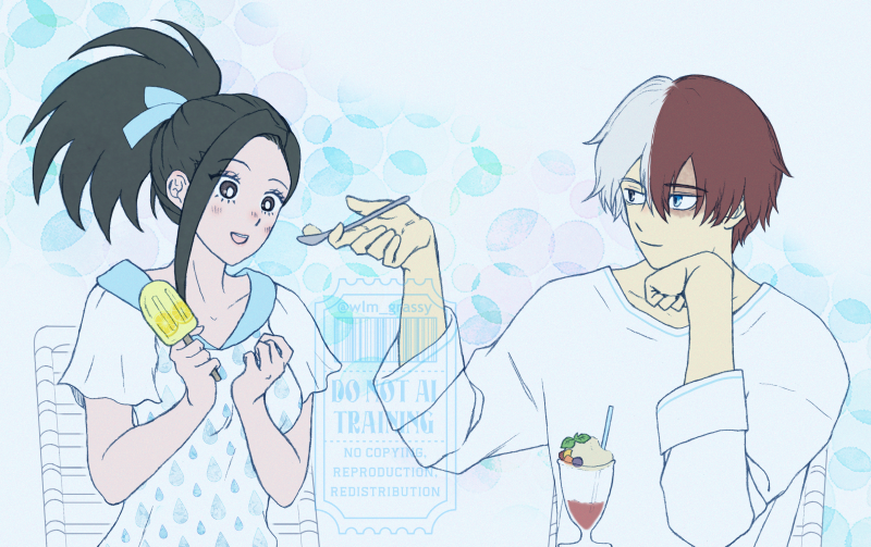 wlm_grassy's tweet photo. 夏のなかよしおやつ轟百。
#todomomo https://t.co/M1f2mxk7H0