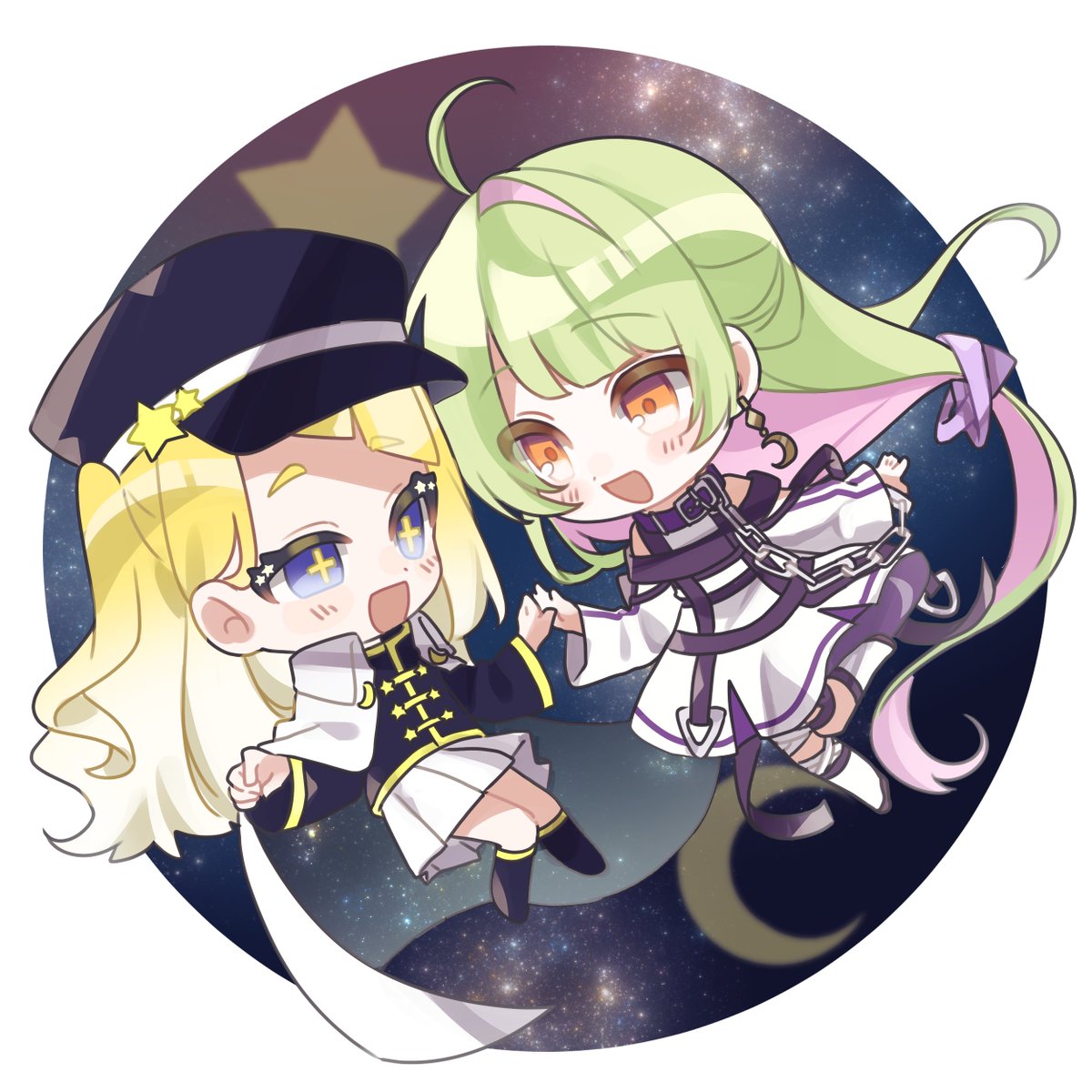 Totori_TRPG's tweet photo. きいりさん(@hn_kiri39 )にご依頼をして、なぺ自陣と何パン自陣を描いていただきました〜！！！！
構図お任せだったんですがどっちも可愛すぎる〜！！
本当にありがとうございました！！🙏✨ https://t.co/CJrvr8D9je