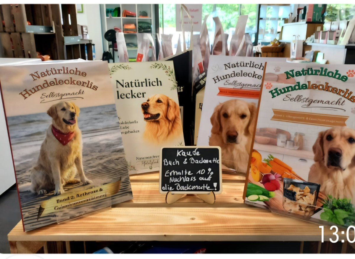 Pfotenmomente's tweet photo. 📚 Was aus einer Idee alles werden kann. Vom Schreibtisch ins Fachgeschäft.
Ab sofort sind meine Bücher für selbstgemachte Hundeleckerlis im BARF DINER Trier erhältlich. 🐶📚
Danke an das BARF DINER für das Vertrauen. ❤️
#Hundeleckerlis #Trier #BARF #twitterrudel #Hunde https://t.co/885KhUuehA