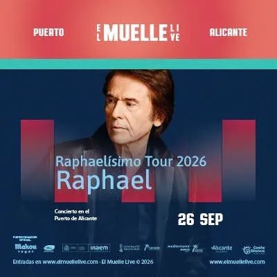 raphaelnet_com's tweet photo. 🎤 @RAPHAELartista estará en Alicante el próximo 26 de septiembre a las 22:00 horas con su gira Raphaelísimo en el espacio @elmuellelive

Hazte ya con tus entradas aquí: https://t.co/txPeILLvAY https://t.co/JIJxYWlG9z