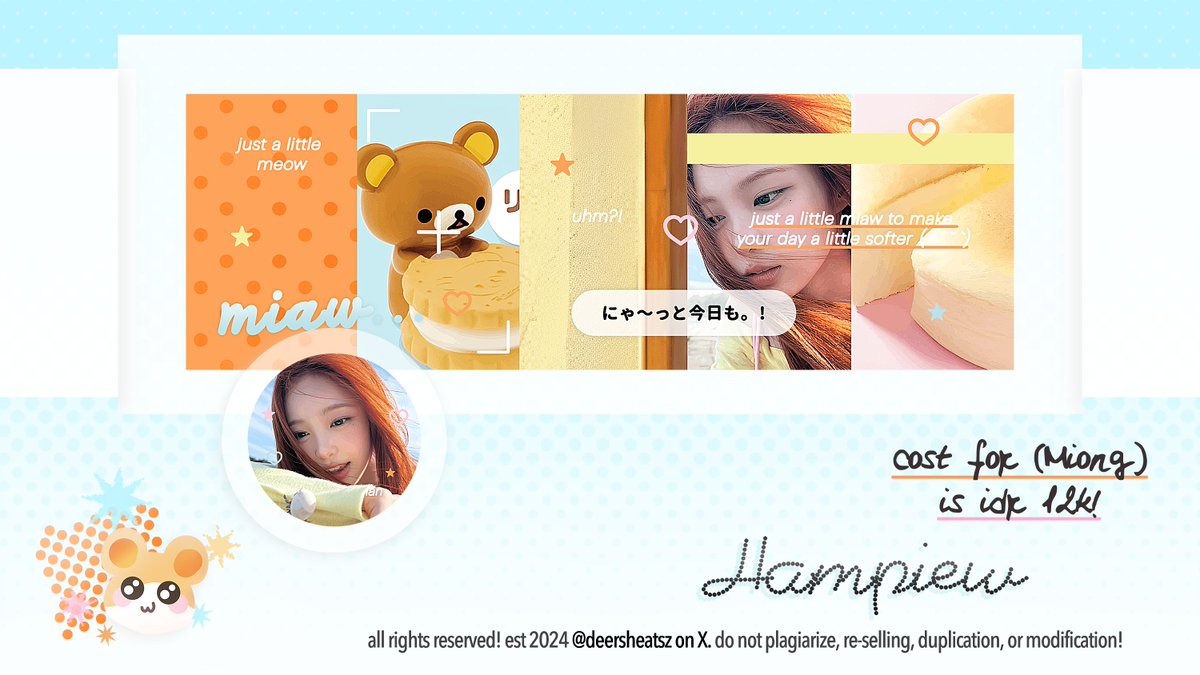 deersheatsz's tweet photo. HELP REPOST .. ? どうも  ! #bealanja

もしもーし、聞こえてる？ . .  allo temen-timun kenalan yuk sama anak baruku namanya 'miong' 🐱🌸 kalau ga aman bisa ketuk saja mi dm iaa (˶˃ ᵕ ˂˶) aku juga open titipan layout ini dengan harga special cekki dibawah okking ! ^0^ https://t.co/40ya51mvcZ