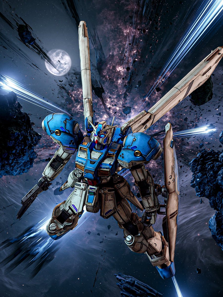 ruruka_ganpla's tweet photo. 工場で密かに建造していたRE GP04ガーベラ　遂に完成🔥

正統派ガンダムのプロポーションに、GPシリーズのバーニアが噛み合って、無限のカッコ良さ🤩そりゃシーマ様も強奪しますね🤣うおおお！堪らんです（≧∇≦）✨

#GP04
#プラモデルライフ
#ガンプラコンテスト https://t.co/fy7SHx3Ged