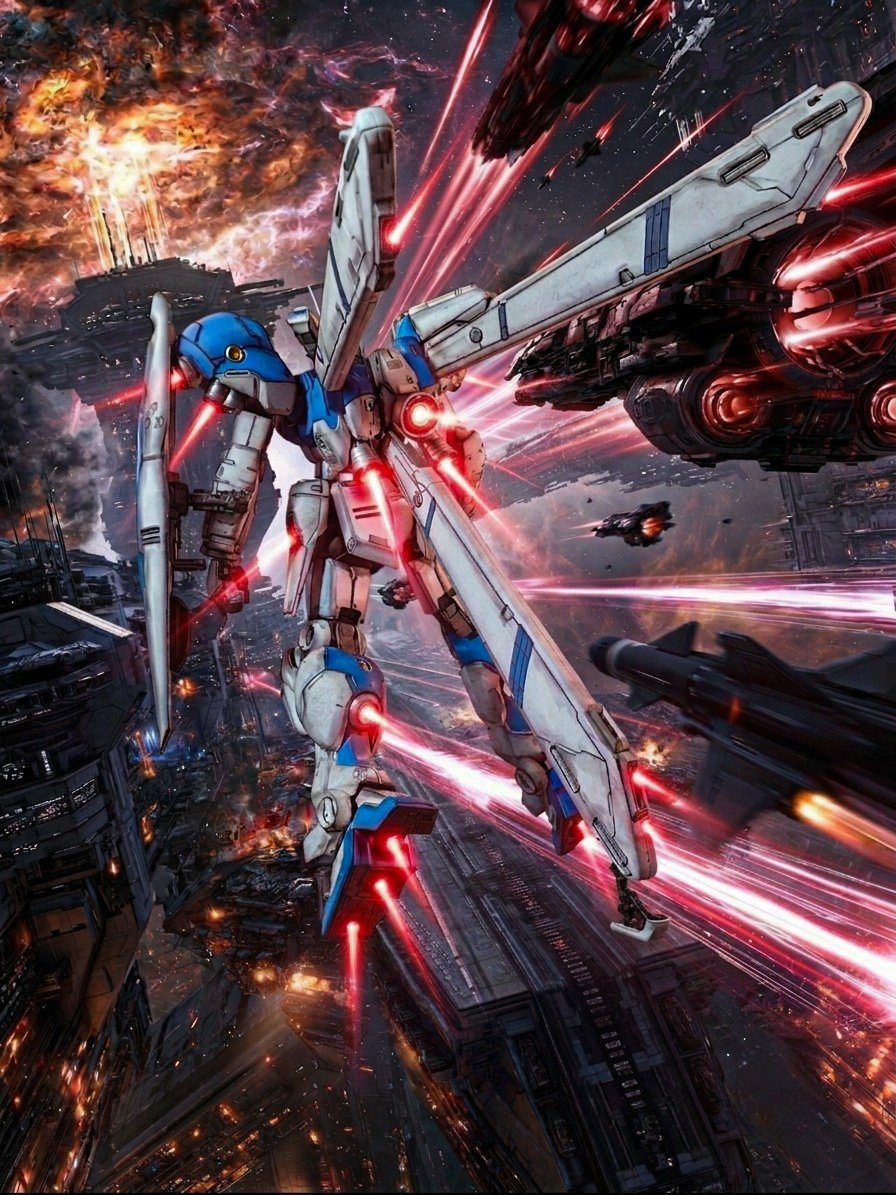 ruruka_ganpla's tweet photo. 工場で密かに建造していたRE GP04ガーベラ　遂に完成🔥

正統派ガンダムのプロポーションに、GPシリーズのバーニアが噛み合って、無限のカッコ良さ🤩そりゃシーマ様も強奪しますね🤣うおおお！堪らんです（≧∇≦）✨

#GP04
#プラモデルライフ
#ガンプラコンテスト https://t.co/fy7SHx3Ged