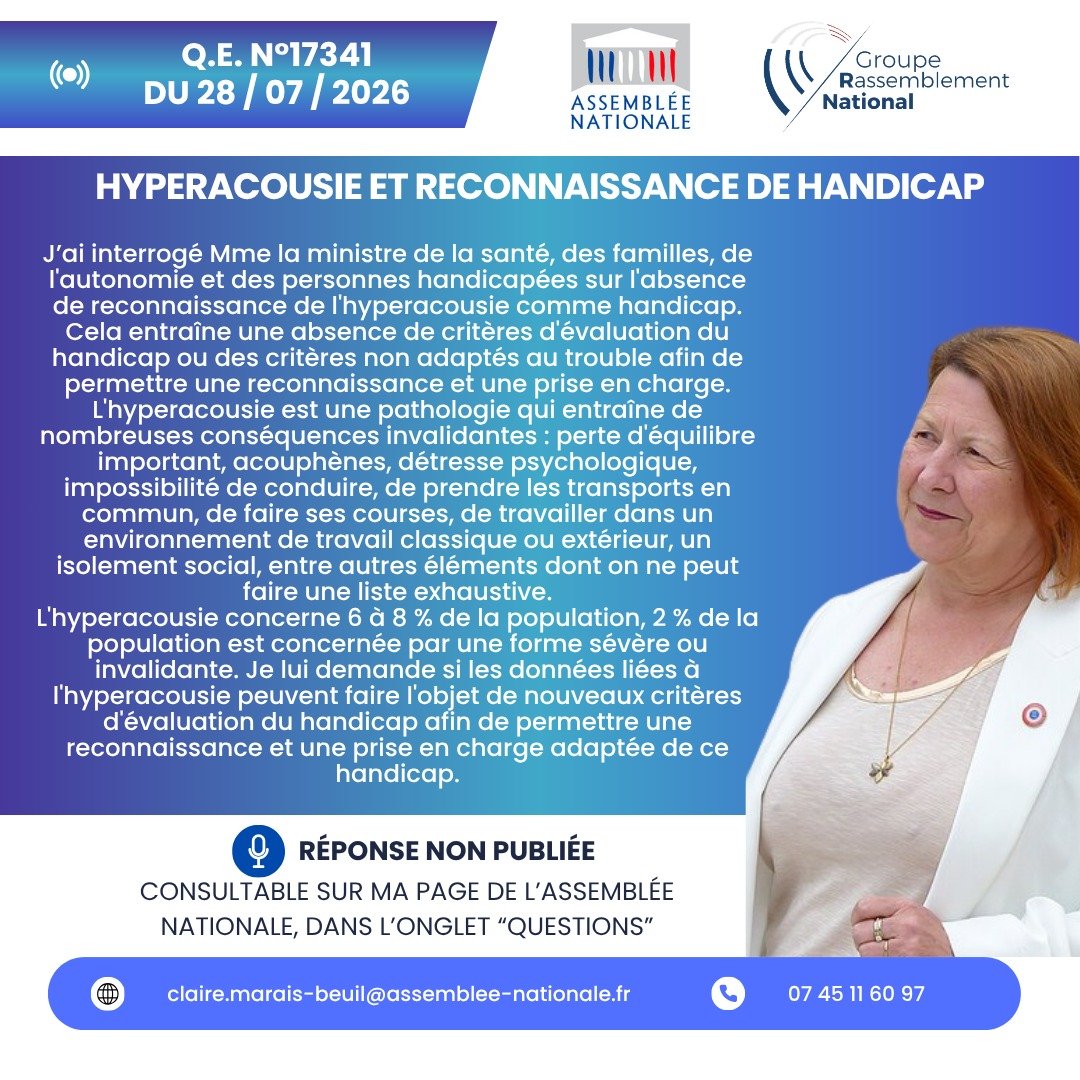 ClaireBeuil's tweet photo. #AN #RN #hyperacousie #handicap #MDPH #acouphènes #JNA #audition https://t.co/iDba7dNnxC