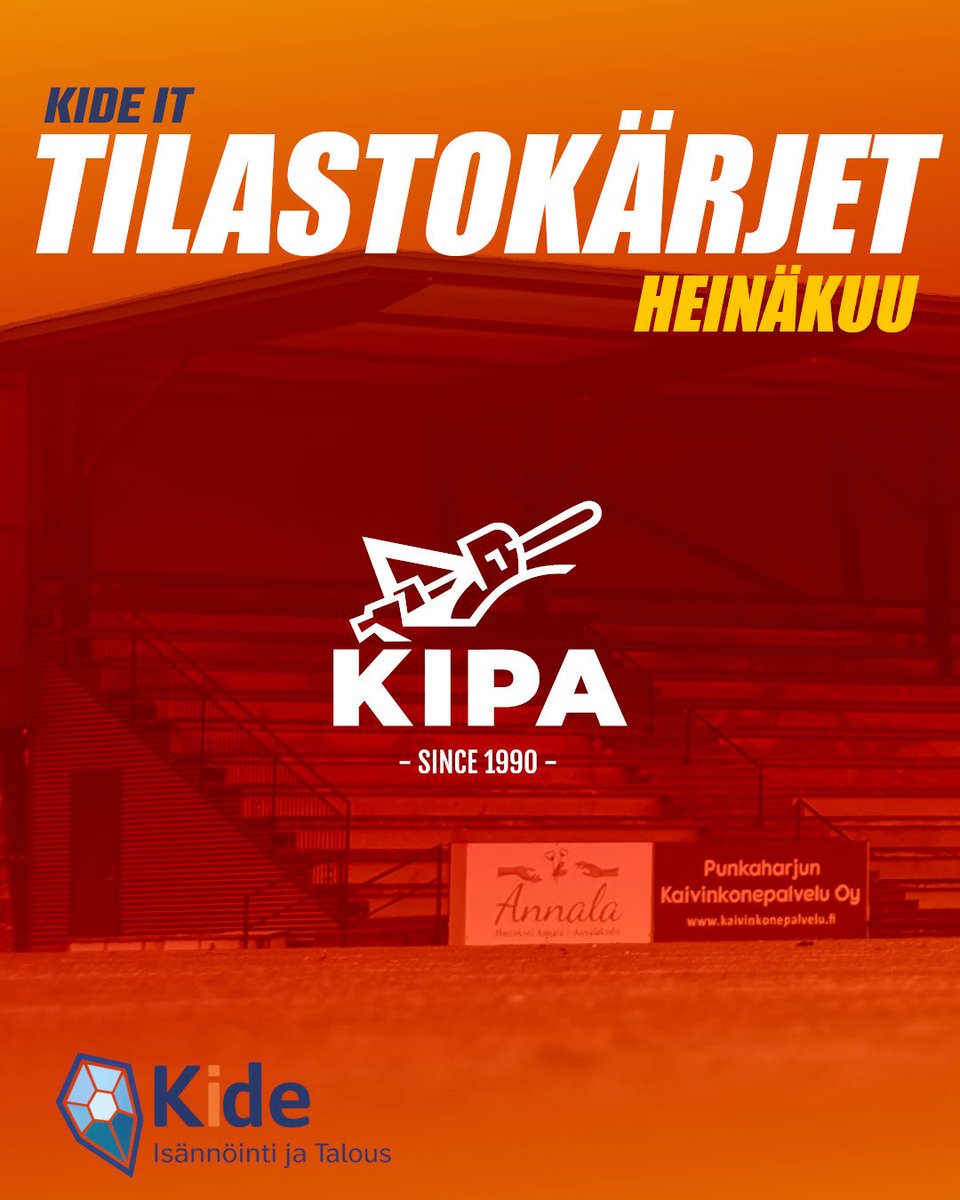 KiteenPallo90's tweet photo. HeinÀkuun tehokkaimmat tarjoaa Kide IT!
#kipasydÀn #kipa90 #pesis #kitee #sudenhetki https://t.co/c0L4m9Pi0g