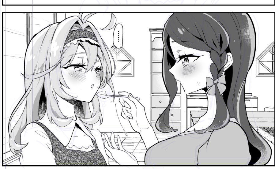 _mkrn5's tweet photo. 夏コミ新刊 るるくれ本進捗（13/28p） https://t.co/9zqtleExPS